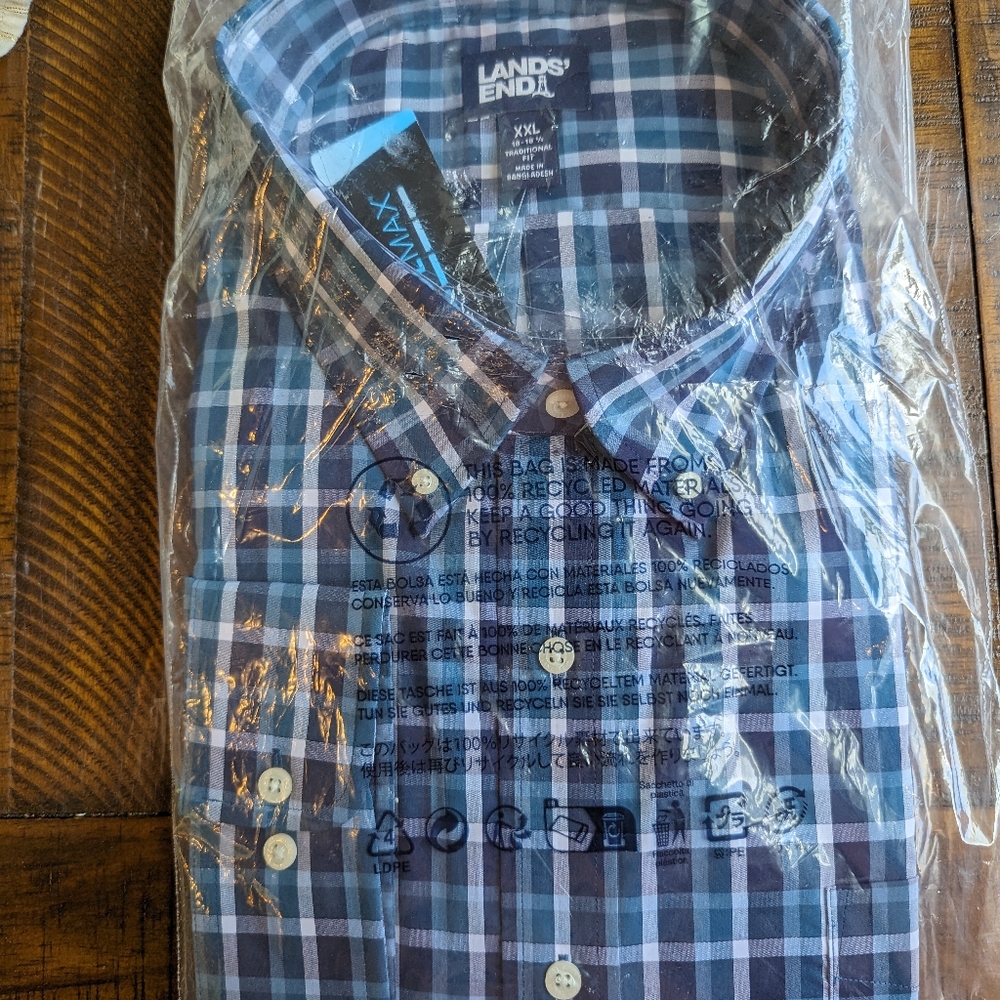 Men's Land's End Button up Shirt